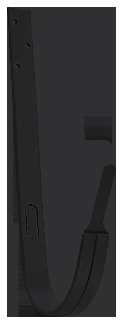 Крюк длинный Grand Line ПУ матовый 125мм RAL 9005 черный