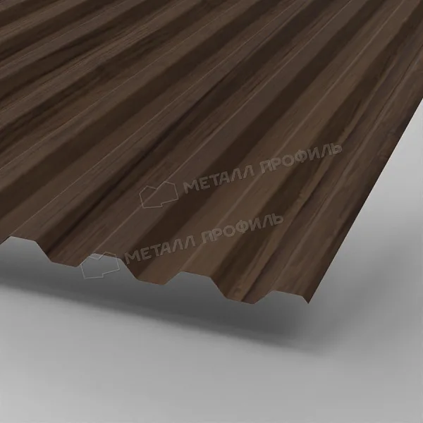 Профлист МЕТАЛЛ ПРОФИЛЬ С-21x1000-A Металл Профиль (ECOSTEEL_MA_Д-01-МореныйДуб-0,5), Мореный Дуб