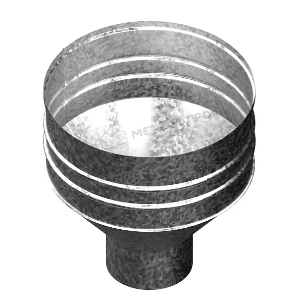Воронка водосборная МЕТАЛЛ ПРОФИЛЬ ПРОЕКТ D350х150 Ral 7004