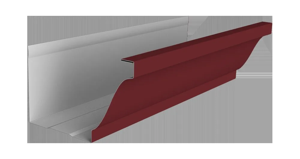 Желоб прямоугольный Vortex в2 130мм 2м Zn