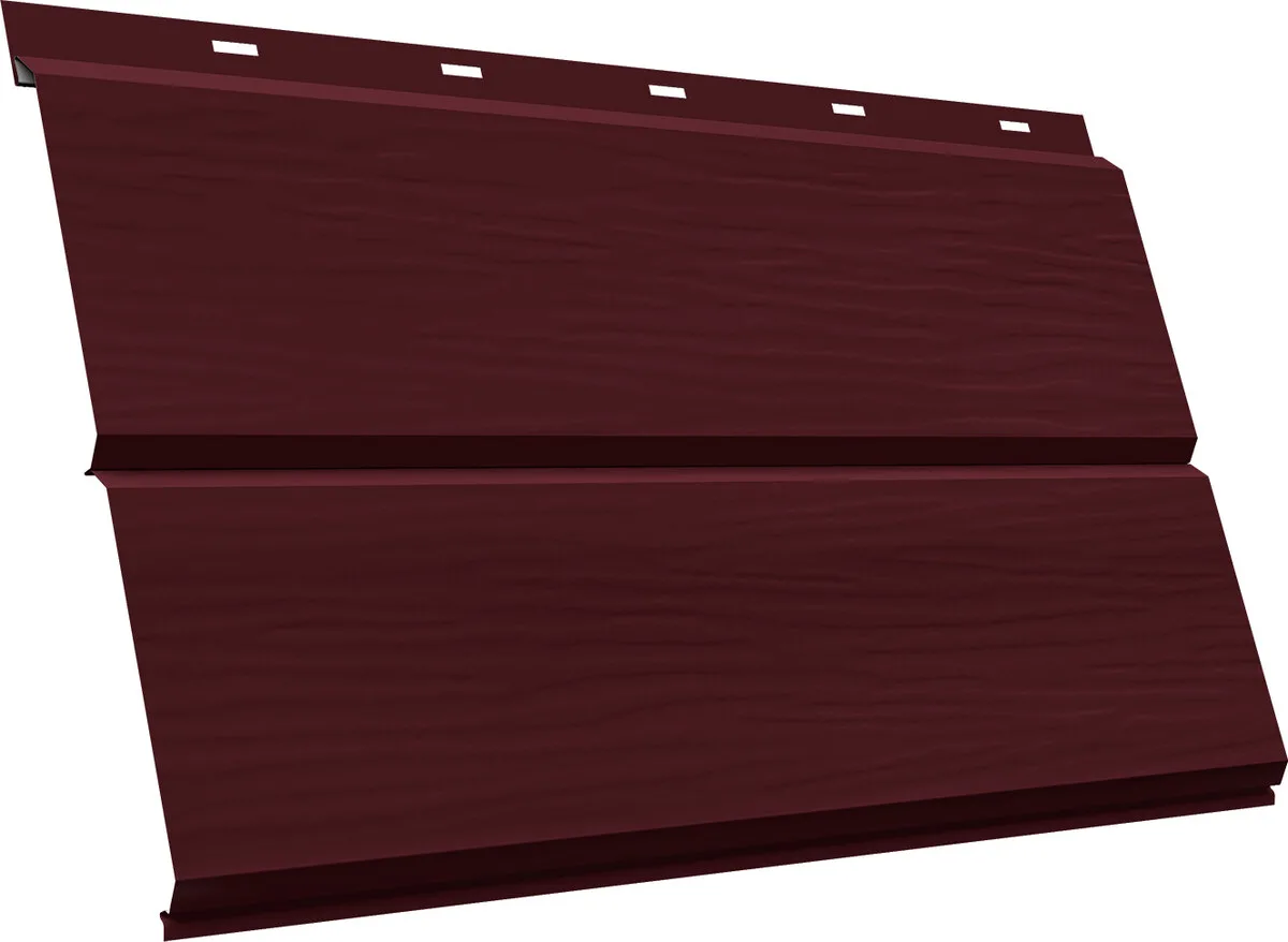 ЭкоБрус новый 3D Grand Line 0,5 ПЭ с пленкой RAL 3005 красное вино