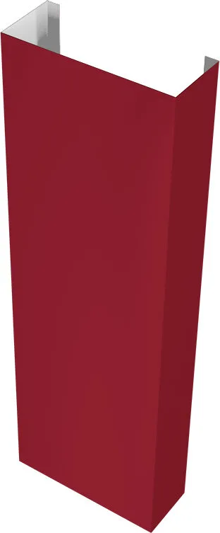 Полустолб для С21 0,45 ПЭ RAL 3003 рубиново-красный (2,0м)