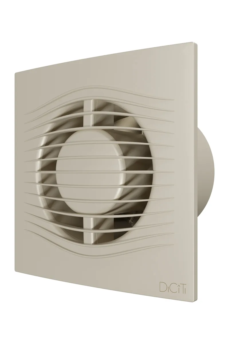 Вентилятор накладной SLIM D100 обратный клапан Ivory DICITI