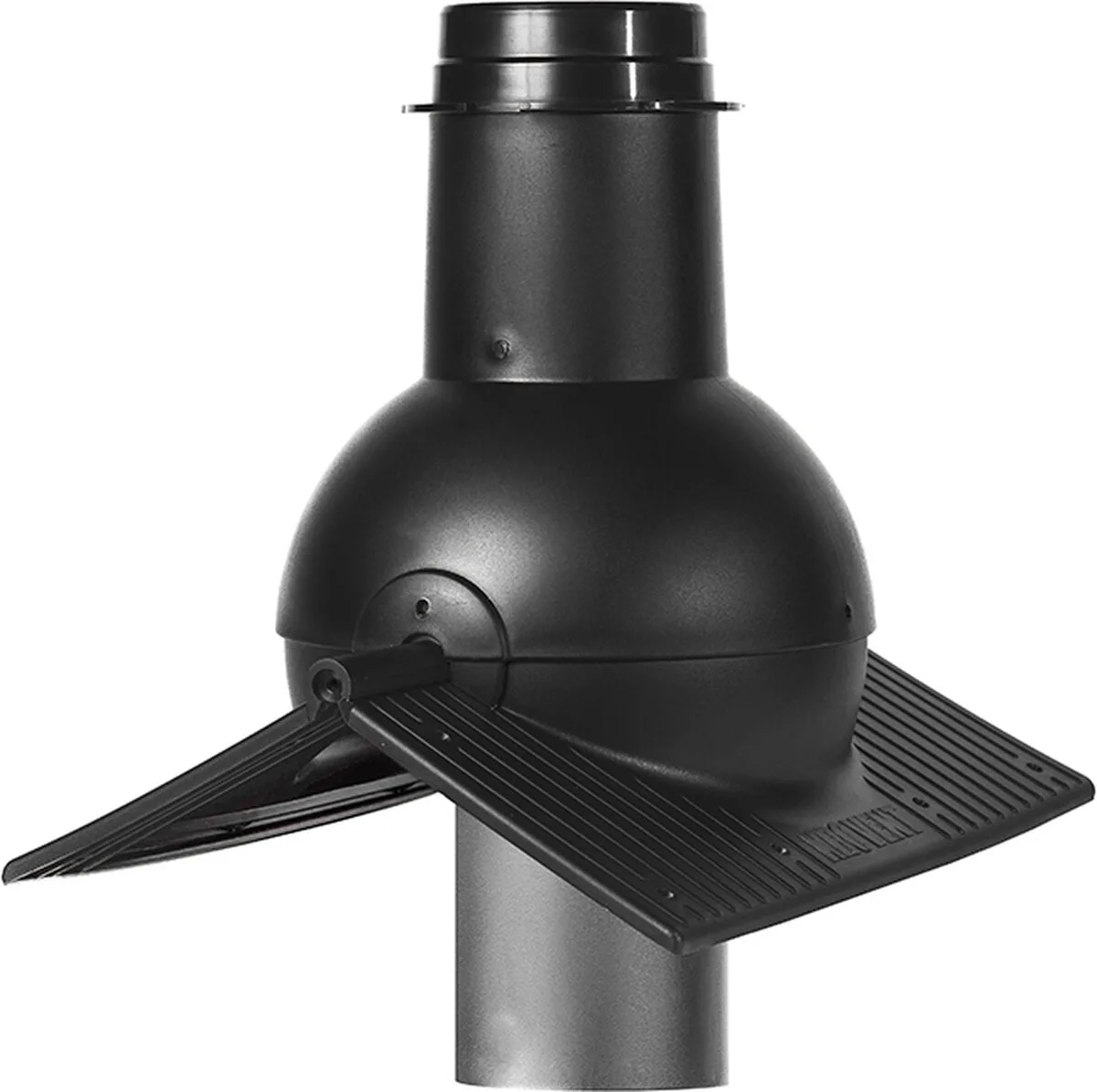 Выход канализации коньковый Krovent Пайп Кон (Pipe-Cone) черный