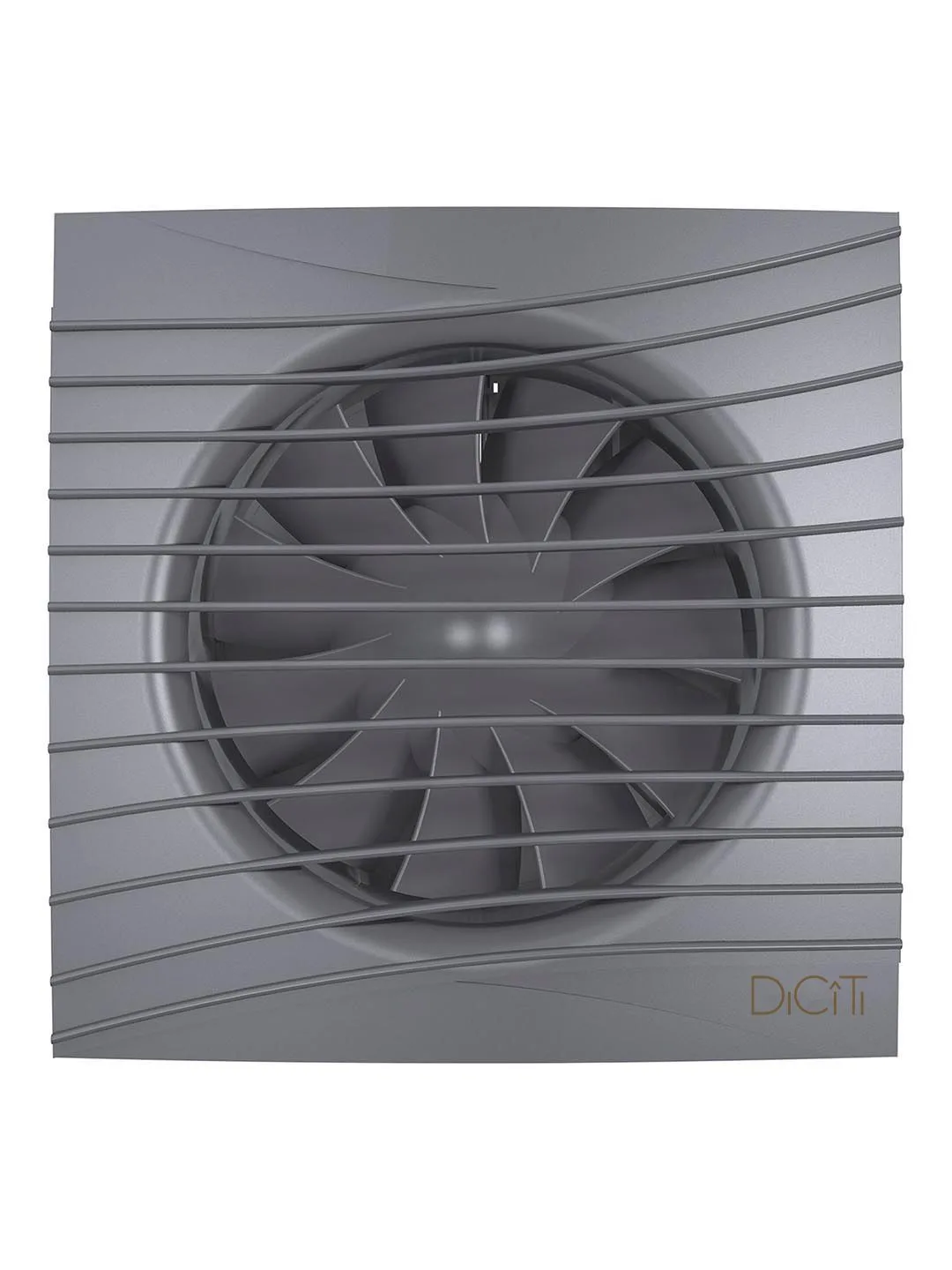 Вентилятор накладной SILENT D125 обратный клапан Dark gray metal DICITI