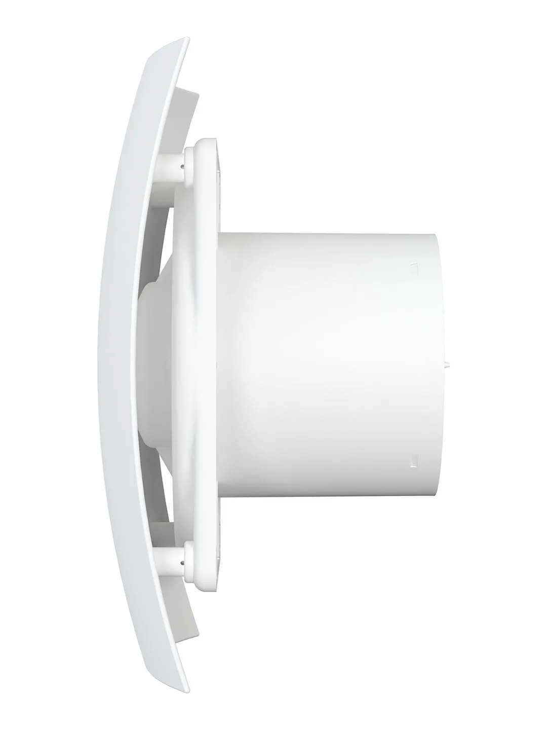 Вентилятор накладной BREEZE D100 обратный клапан Matt white DICITI