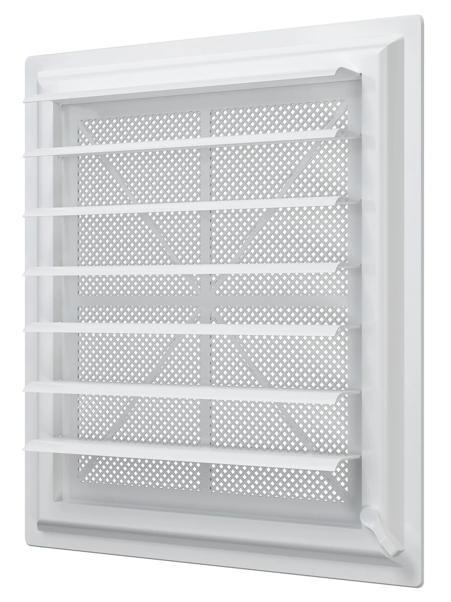 Решетка вентиляционная AIRVENT регулируемая жалюзи 349х399 пластик ERA