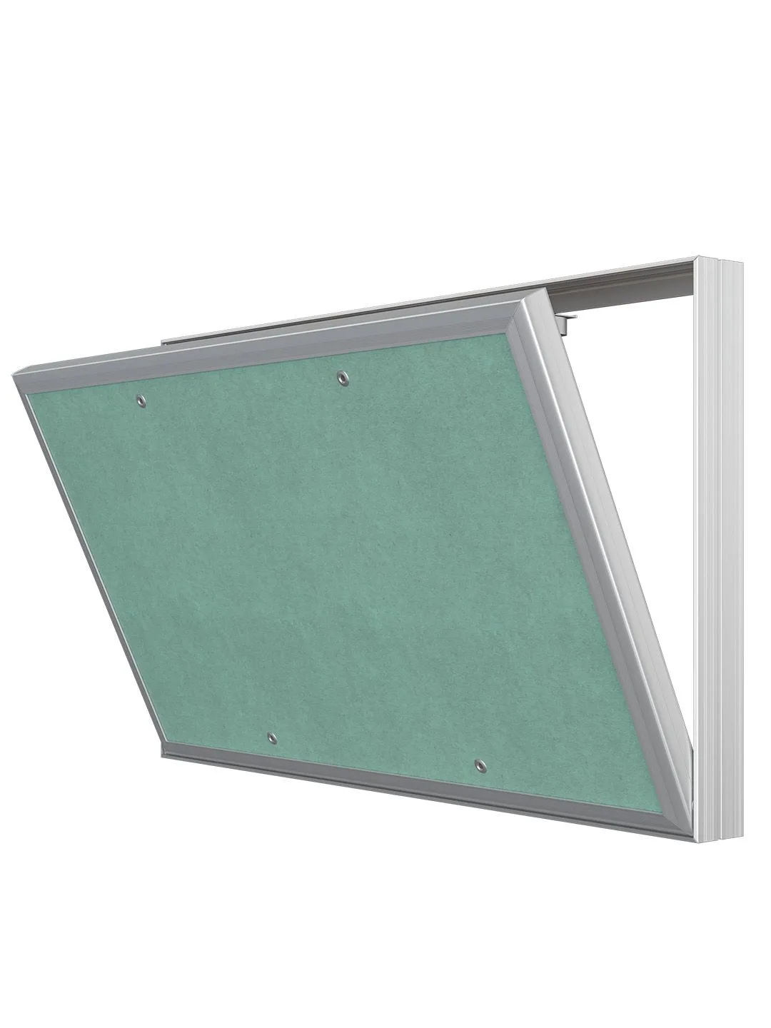 Люк ревизионный D Ceramo Base 500x300 скрытый монтаж съемный алюминий EVECS