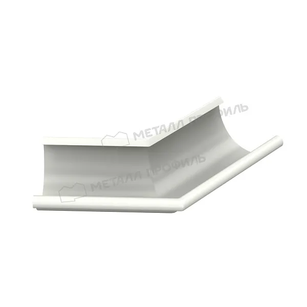 Угол желоба наружный 135 градусов МЕТАЛЛ ПРОФИЛЬ Foramina PUR D150 Ral 9010