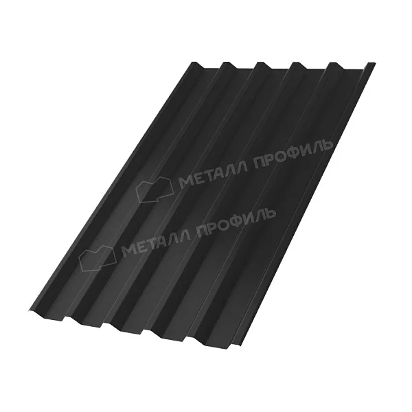 Профлист МЕТАЛЛ ПРОФИЛЬ С-44x1000-A Металл Профиль (PURMAN-20-9005-0,5), RAL9005 Черный темный