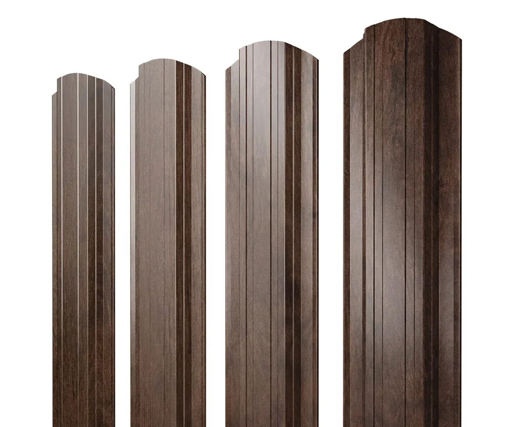 Штакетник Прямоугольный фигурный 0,45 Print-Double Elite Antique Wood