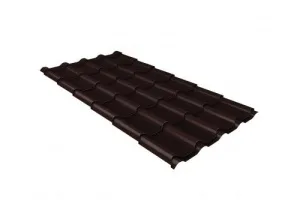 Металлочерепица камея 0,5 Satin Мatt RAL 8017 шоколад
