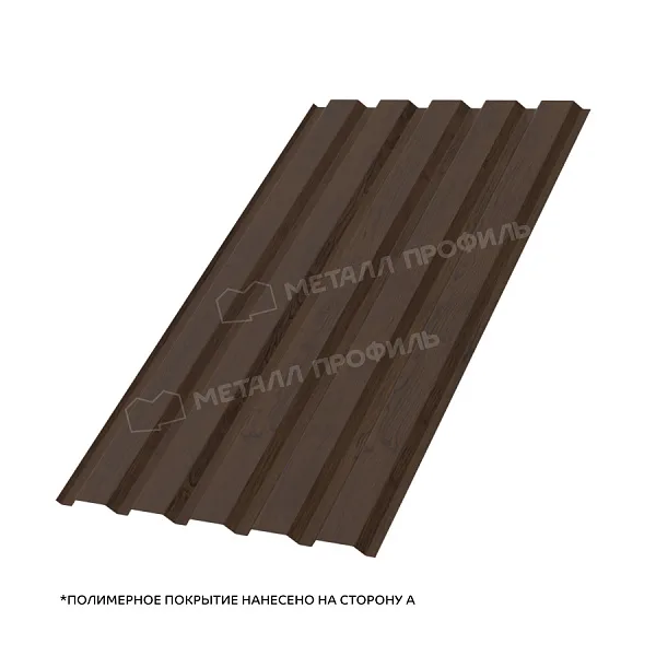 Профлист МЕТАЛЛ ПРОФИЛЬ МП-35х1035-A Металл Профиль (ECOSTEEL_MA_Д-01-МореныйДуб-0,5), Мореный Дуб