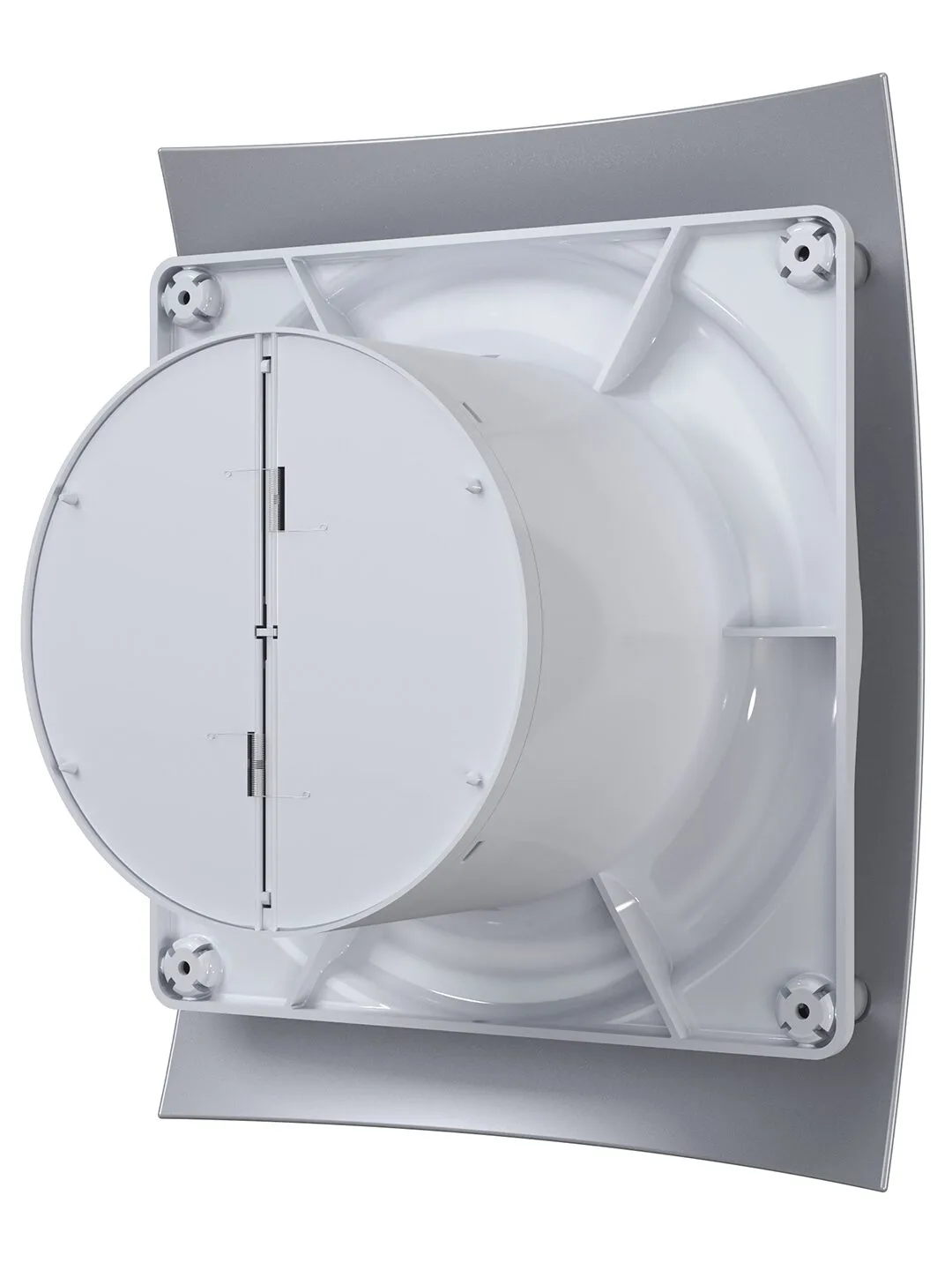 Вентилятор накладной BREEZE D125 обратный клапан Gray metal DICITI