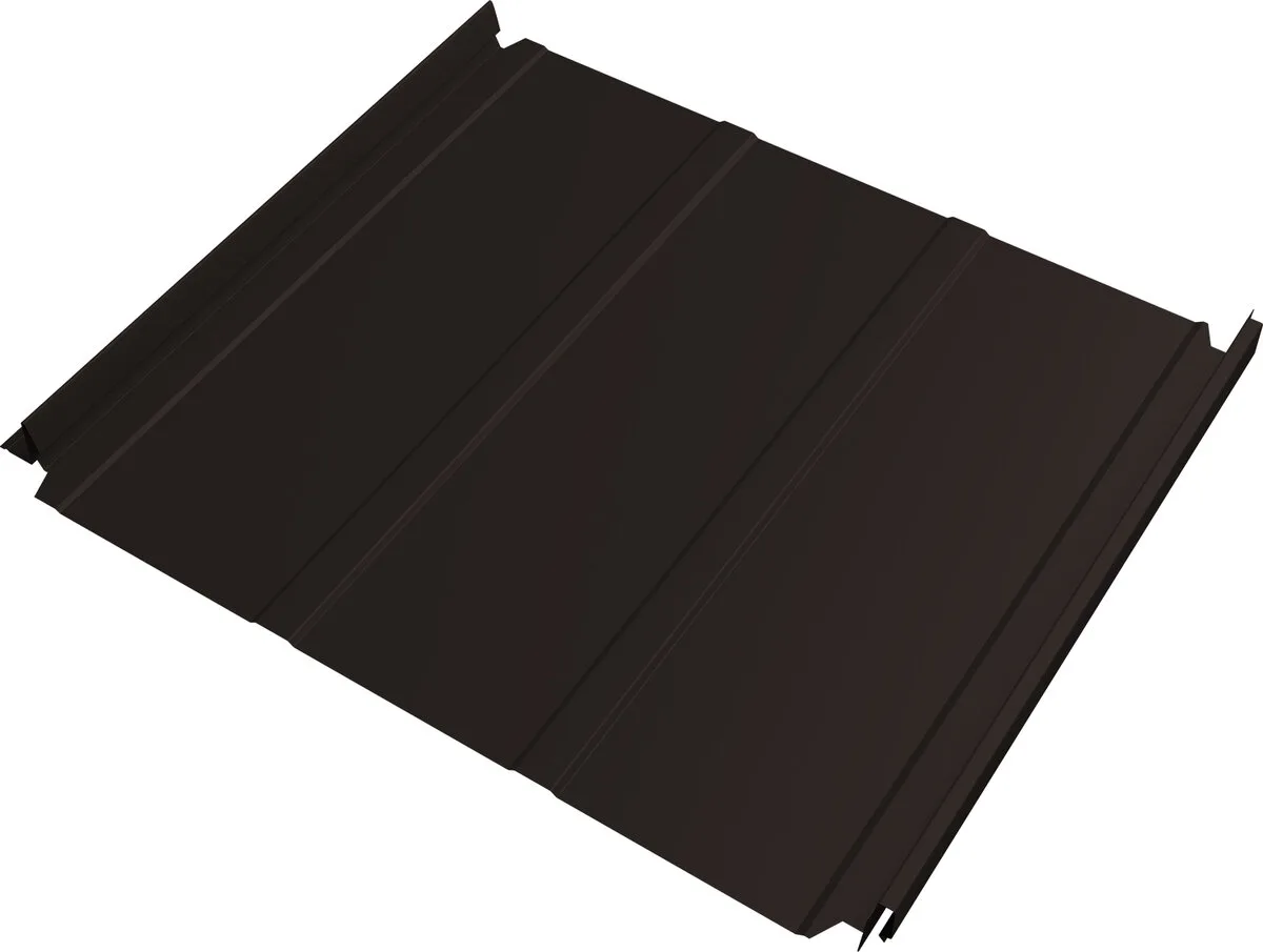 Кликфальц Double Pro Лайн Grand Line 0,45 Drap ТХ двухсторонний с пленкой на замках RR 32 темно-коричневый