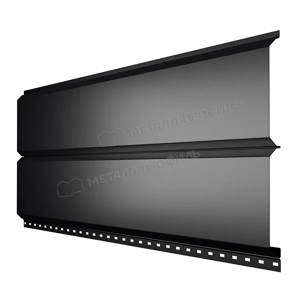 Сайдинг МЕТАЛЛ ПРОФИЛЬ Lбрус-15х240 NormanMP (ПЭ-01-9005-0.5)