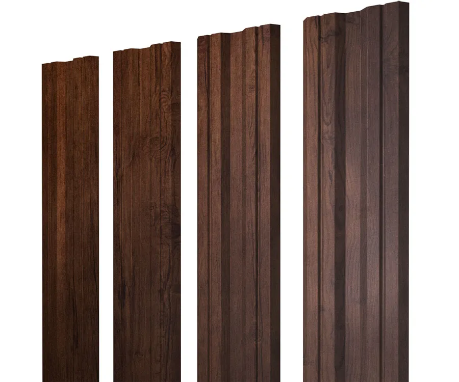Штакетник Twin с прямым резом 0,45 Print-Double Premium Cherry Wood Fresh