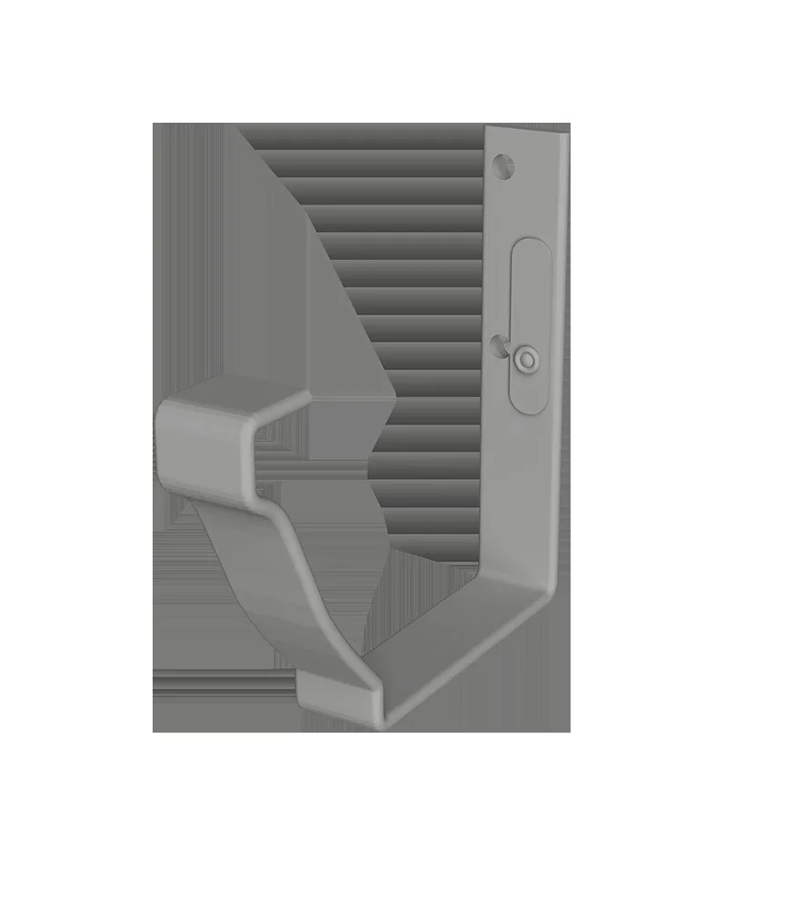 Крюк короткий Vortex в2 RAL 9006 бело-алюминиевый