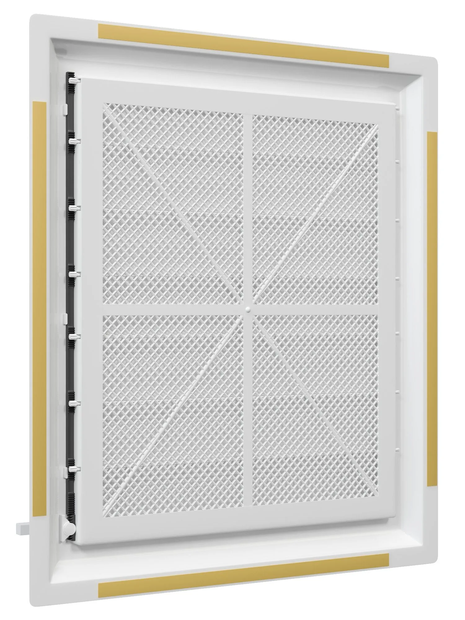 Решетка вентиляционная AIRVENT регулируемая жалюзи 349х399 пластик ERA