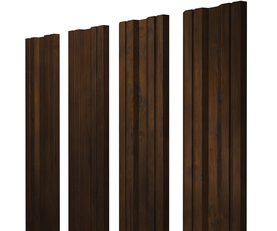 Штакетник Twin с прямым резом 0,45 Print Elite Chestnut Wood Twin с прямым резомColor