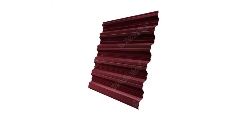 Профнастил НС35R Grand Line 0,45 Drap RAL 3005 красное вино