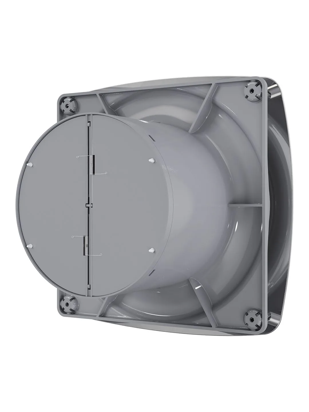 Вентилятор накладной RIO D125 обратный клапан Chrome DICITI