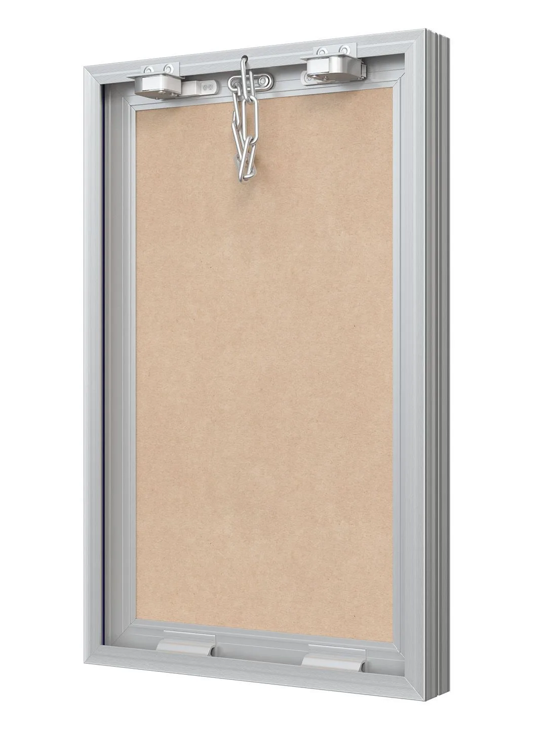 Люк ревизионный D Ceramo Base 250х400 скрытый монтаж съемный алюминий EVECS