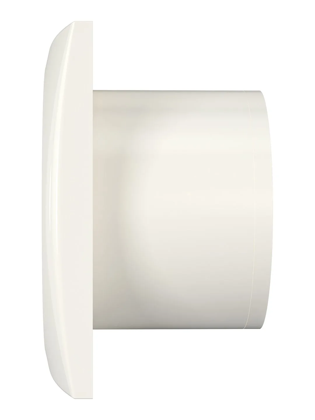 Вентилятор накладной AURA D125 обратный клапан Ivory DICITI