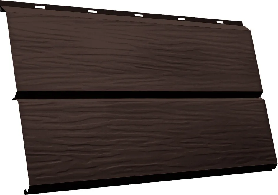 ЭкоБрус 3D Grand Line 0,45 ПЭ с пленкой RAL 8017 шоколад