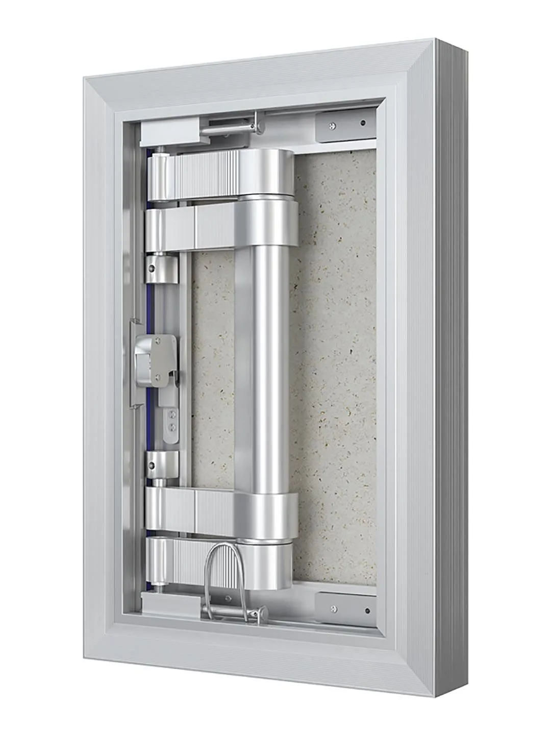 Люк ревизионный D Ceramo Optimum 200х300 скрытый монтаж петля алюминий EVECS