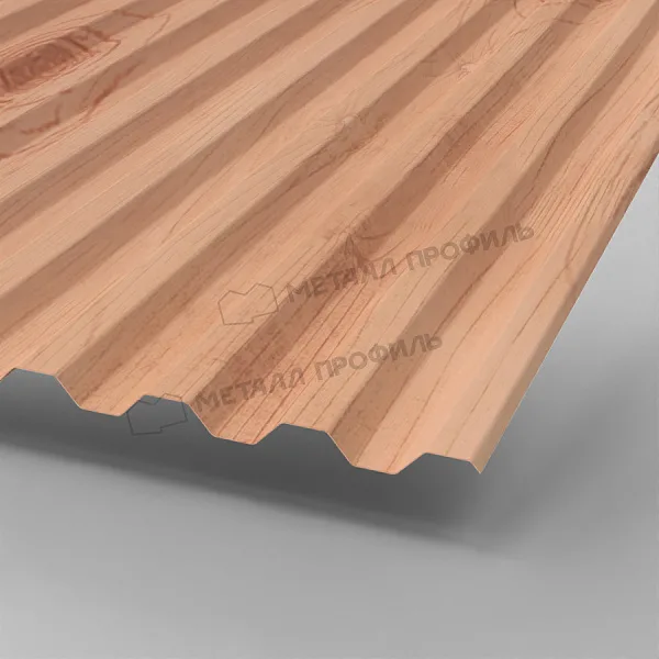 Профлист МЕТАЛЛ ПРОФИЛЬ С-21x1000-A Металл Профиль (ECOSTEEL_T-12-Орех-0,45), Орех