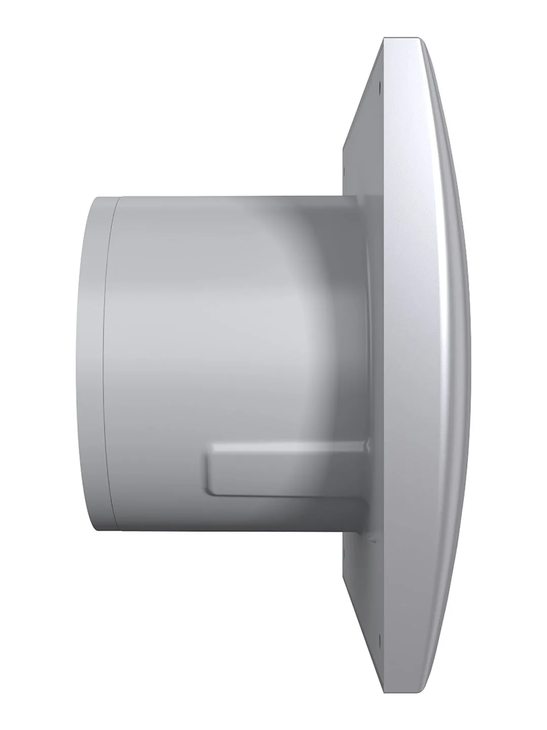 Вентилятор накладной AURA D100 обратный клапан Gray metal DICITI