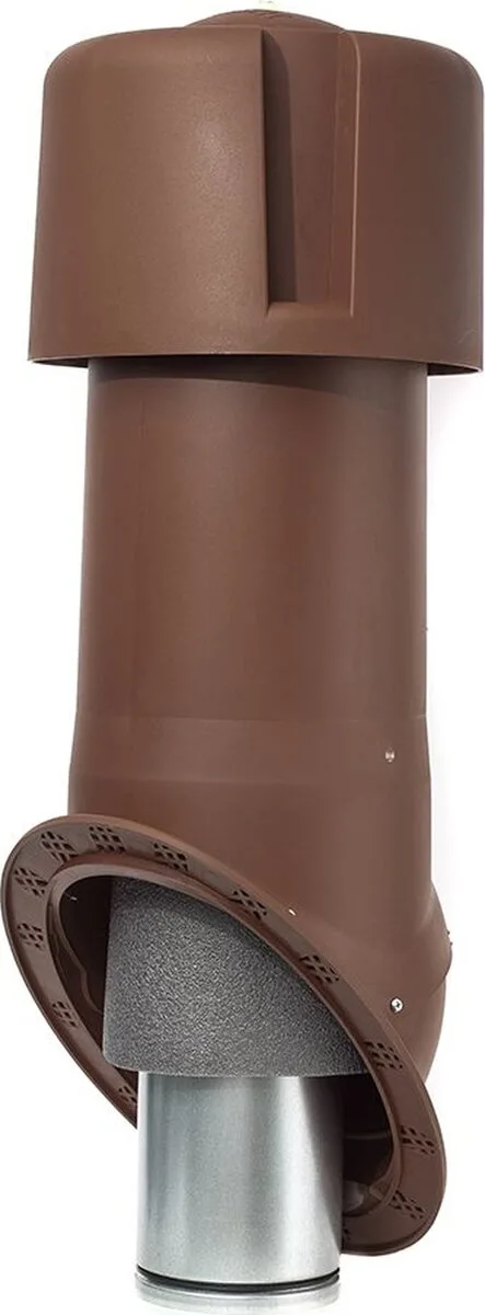 Комплект Krovent Сим (Seam) 125 изолированный коричневый