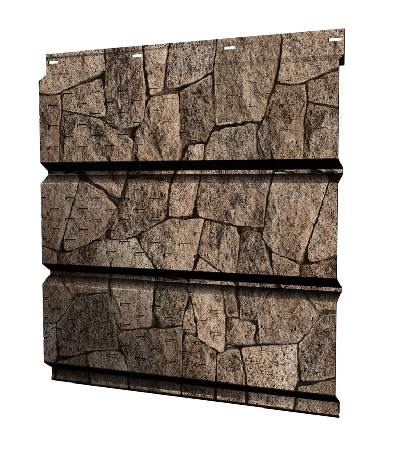 Софит металлический полная перфорация 0,45 Print Elite с пленкой King Stone TwinColor