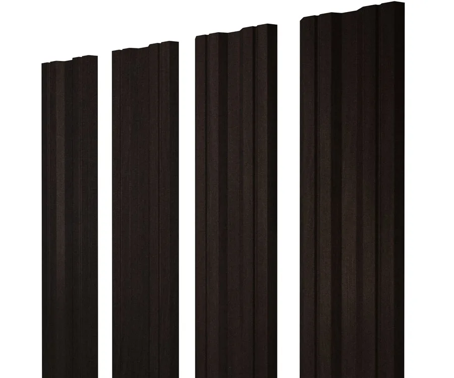 Штакетник Twin с прямым резом 0,45 Print Elite Coffee Wood Blesk TwinColor