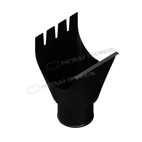 Воронка выпускная МЕТАЛЛ ПРОФИЛЬ PURMAN BLACK EDITION D125/100 Ral 9005