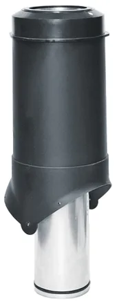 Выход вентиляции Krovent Pipe-VT 125 is черный