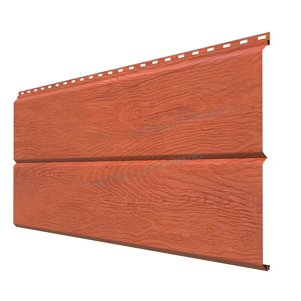 Сайдинг МЕТАЛЛ ПРОФИЛЬ Lбрус-XL-14х335 (ECOSTEEL_T-12-Дуб-0.45)