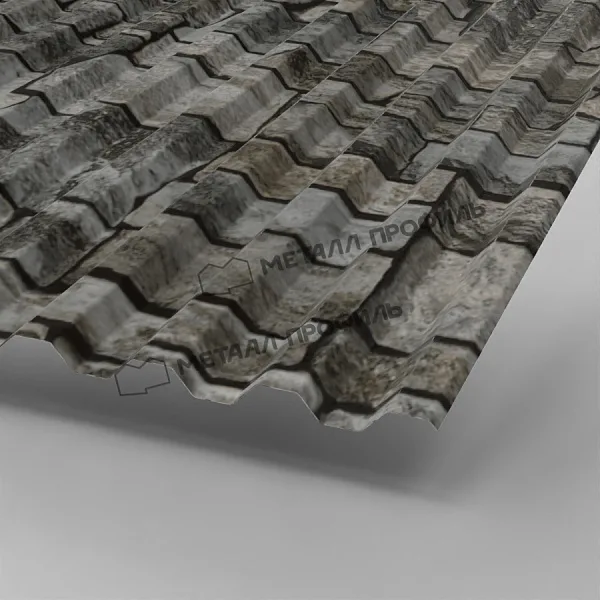 Профлист МЕТАЛЛ ПРОФИЛЬ С-21x1000-A Металл Профиль (ECOSTEEL-01-БелыйКамень-0,5), Белый Камень