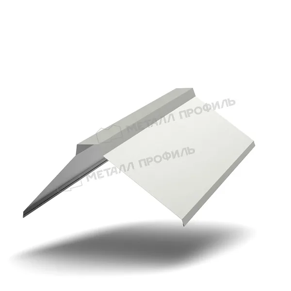 Планка конька плоского 155х155х2000 NormanMP Металл Профиль (ПЭ-01-9010-0.5)