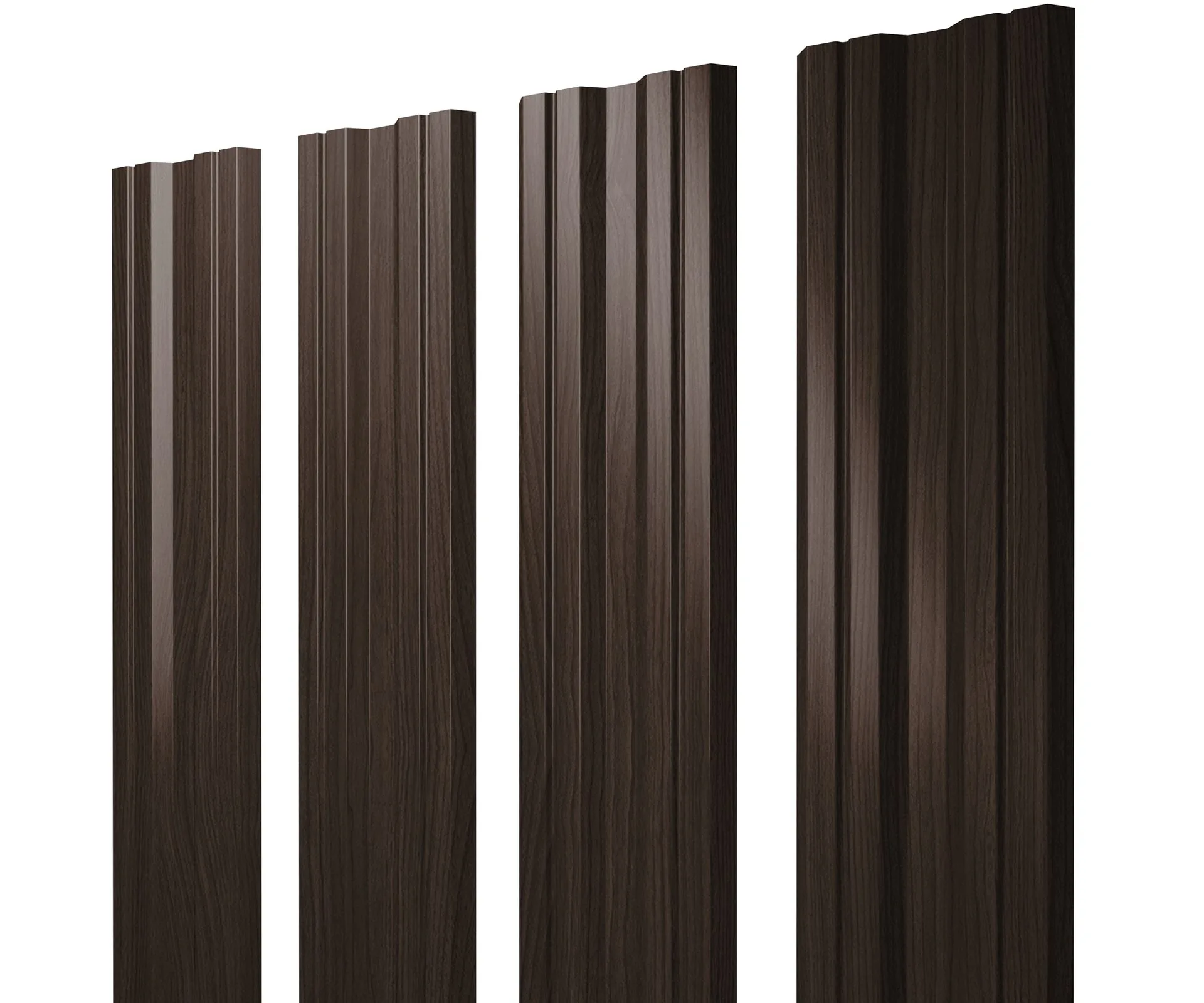 Штакетник Twin с прямым резом 0,45 Print Elite Coffee Wood Twin с прямым резомColor