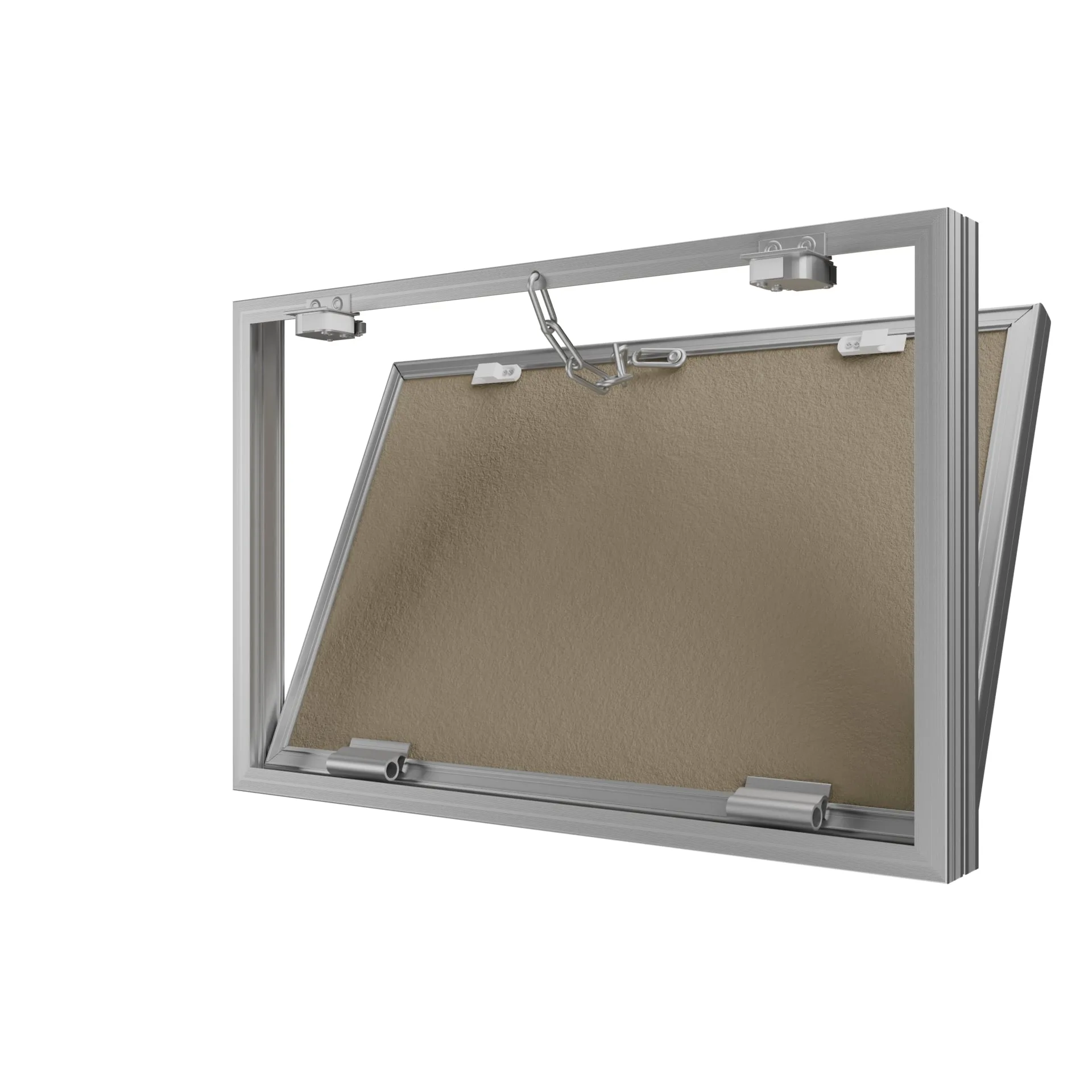 Люк ревизионный D Ceramo Base 600х400 скрытый монтаж съемный алюминий EVECS