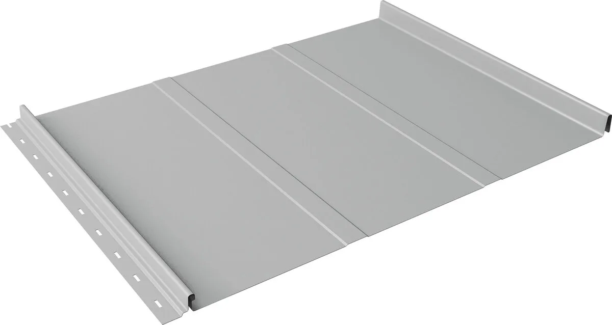 Кликфальц Лайн Grand Line 0,45 Drap ТХ с пленкой на замках RAL 7047 телегрей 4