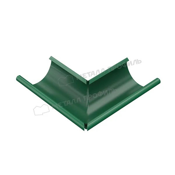 Угол желоба наружный МЕТАЛЛ ПРОФИЛЬ Foramina PUR D125 Ral 6005