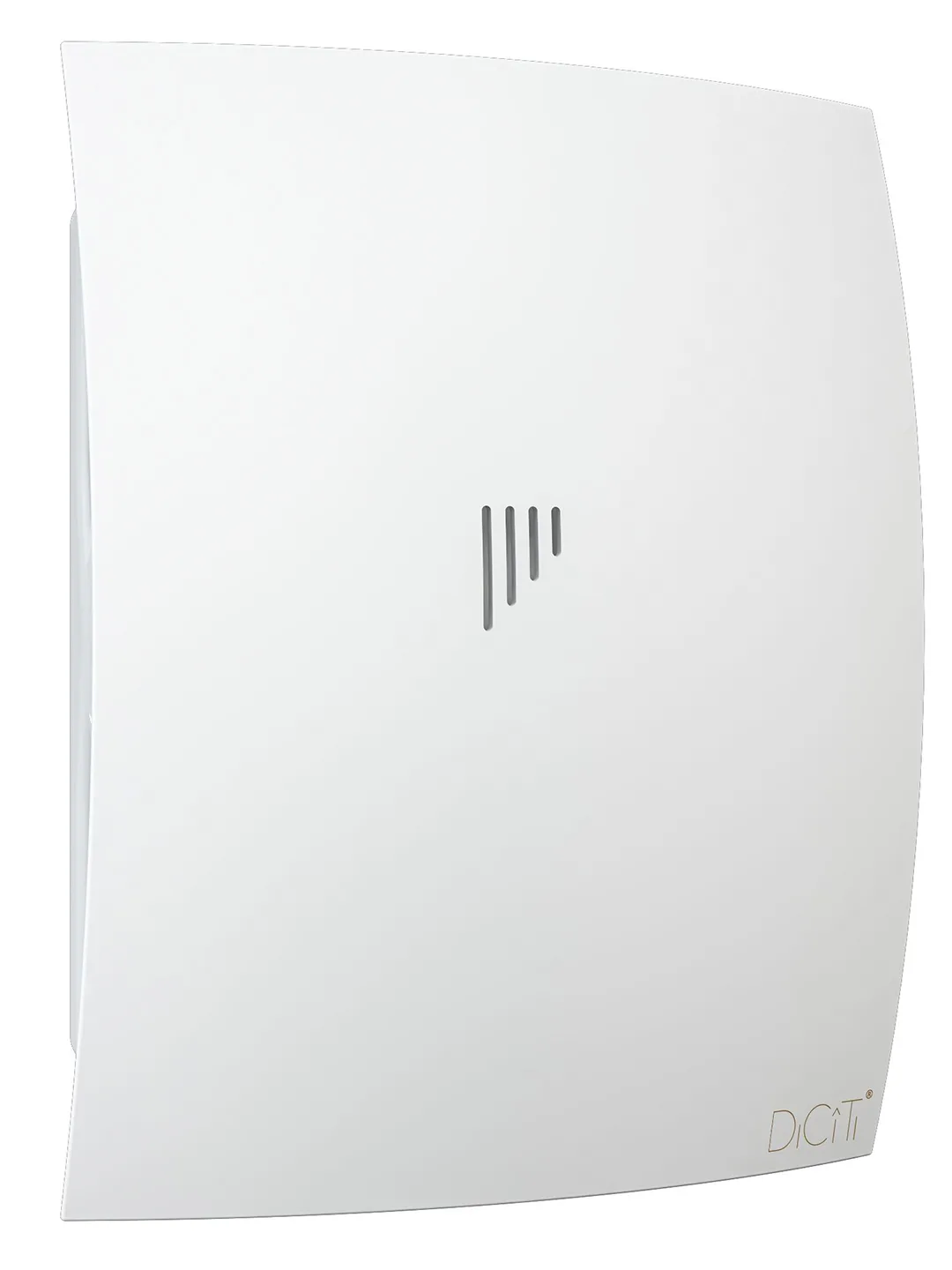 Вентилятор накладной BREEZE D125 обратный клапан Matt white DICITI