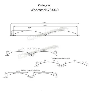 Сайдинг Woodstock-28х330, ECOSTEEL-01-Клен-0.5