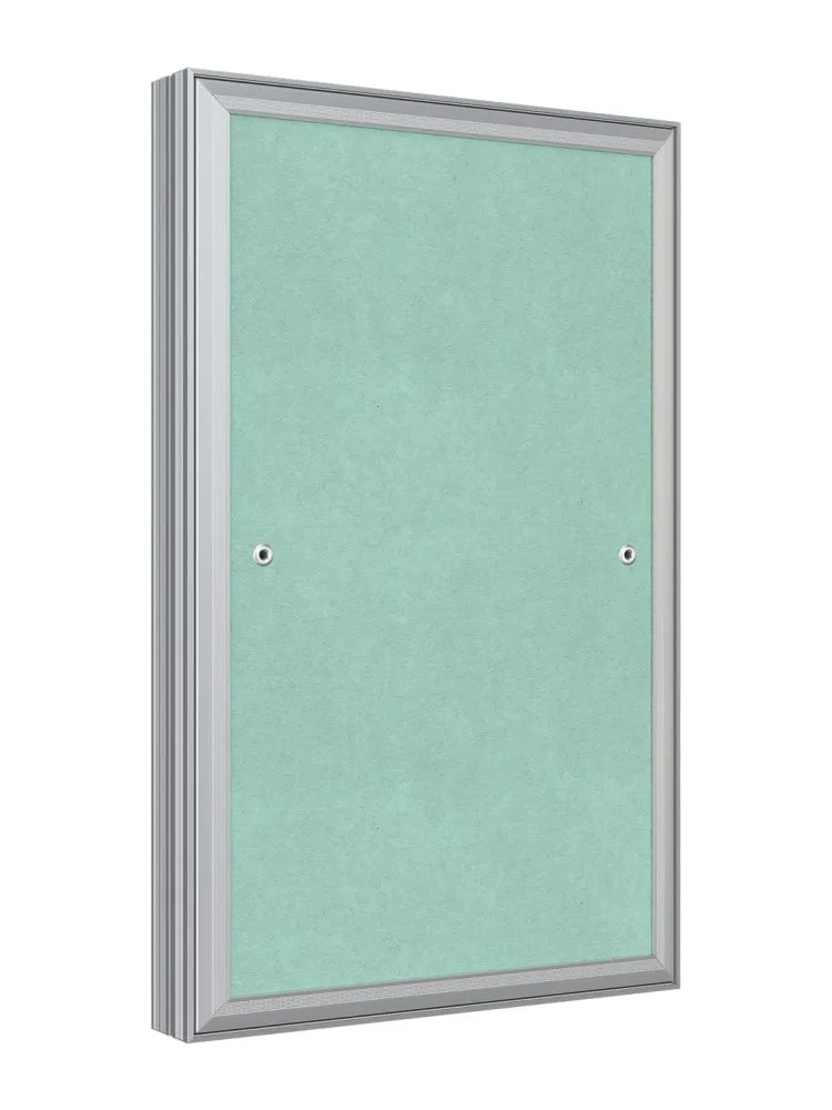 Люк ревизионный D Ceramo Base 250х400 скрытый монтаж съемный алюминий EVECS