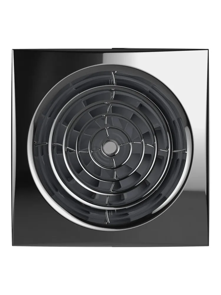 Вентилятор накладной AURA D125 обратный клапан Chrome DICITI