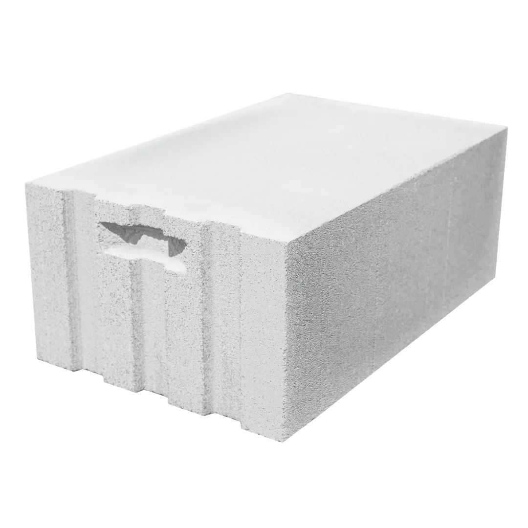Блок газобетонный с пазом, гребнем и захватом для рук 625x400x250, D500 Пораблок