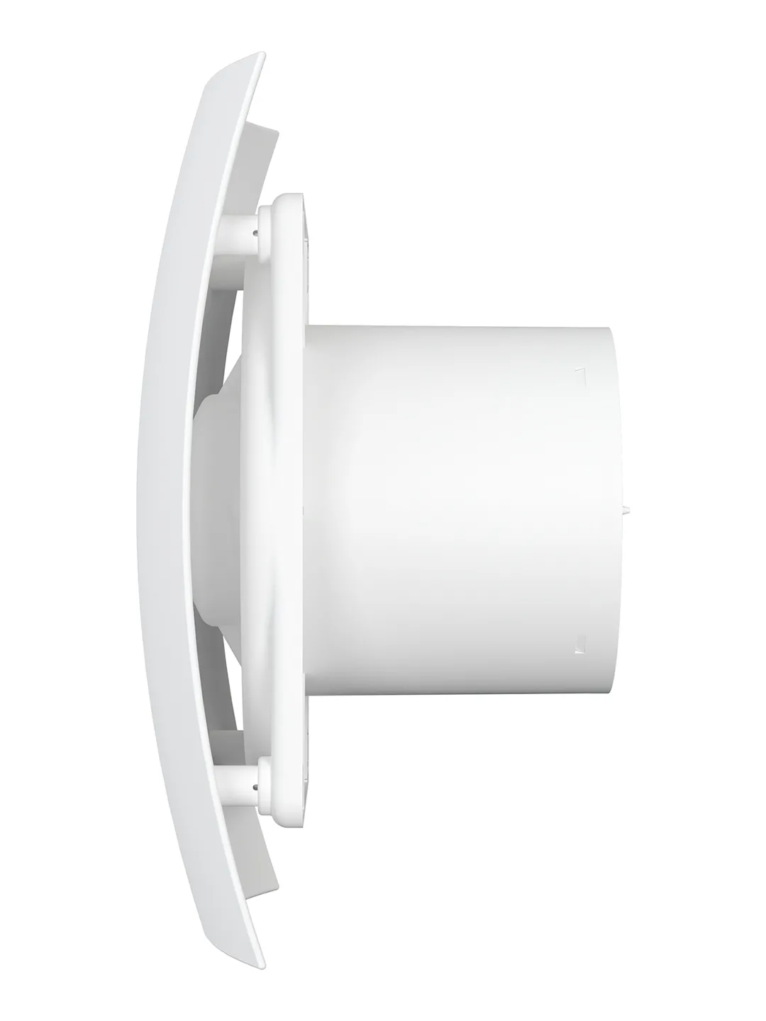 Вентилятор накладной BREEZE D125 обратный клапан Matt white DICITI